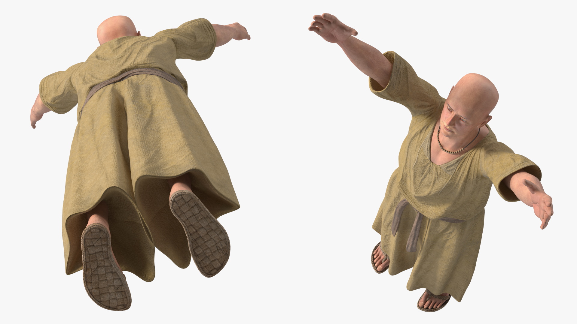 Ancient Priest Calling on the Gods 3D model