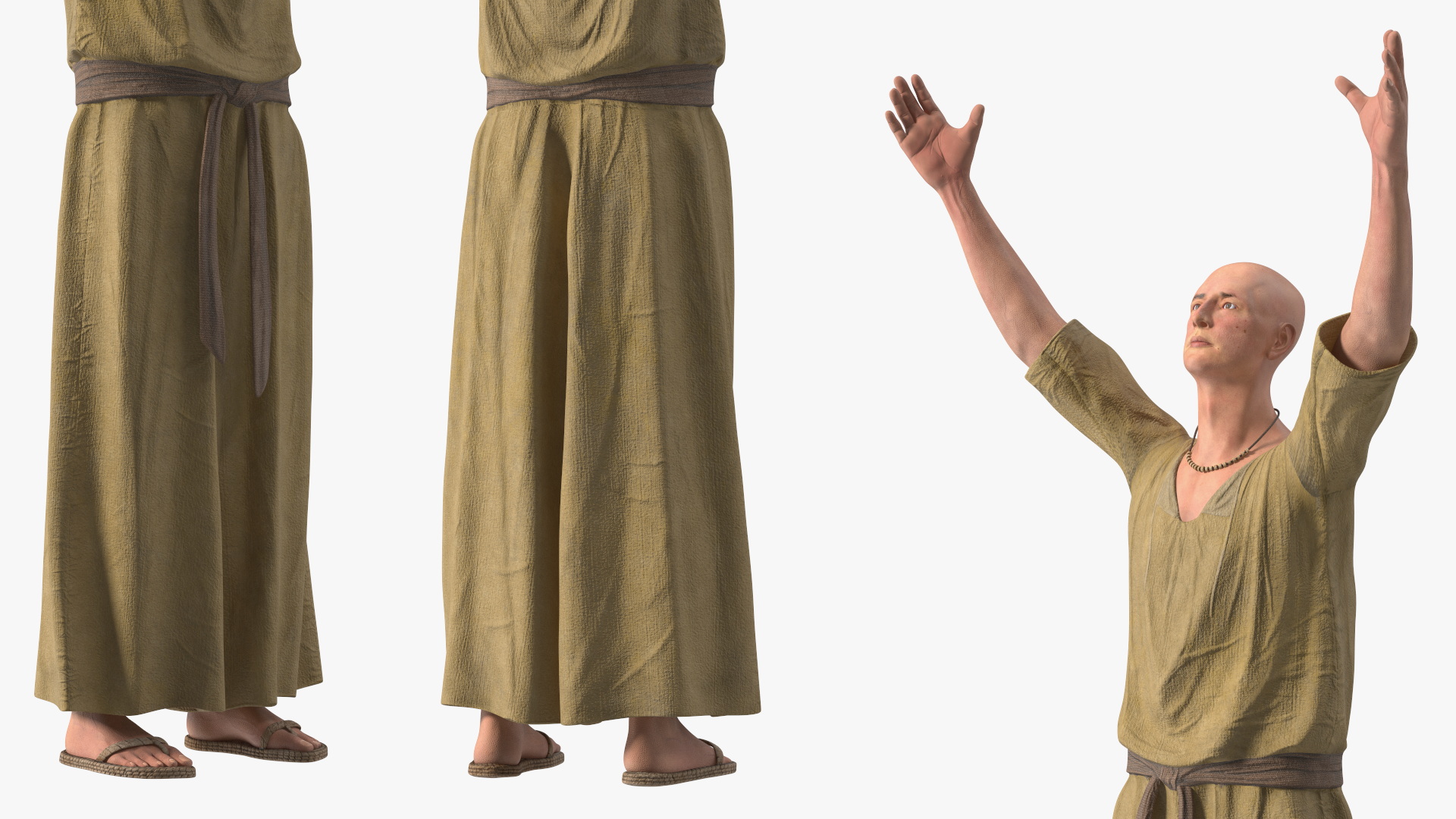 Ancient Priest Calling on the Gods 3D model