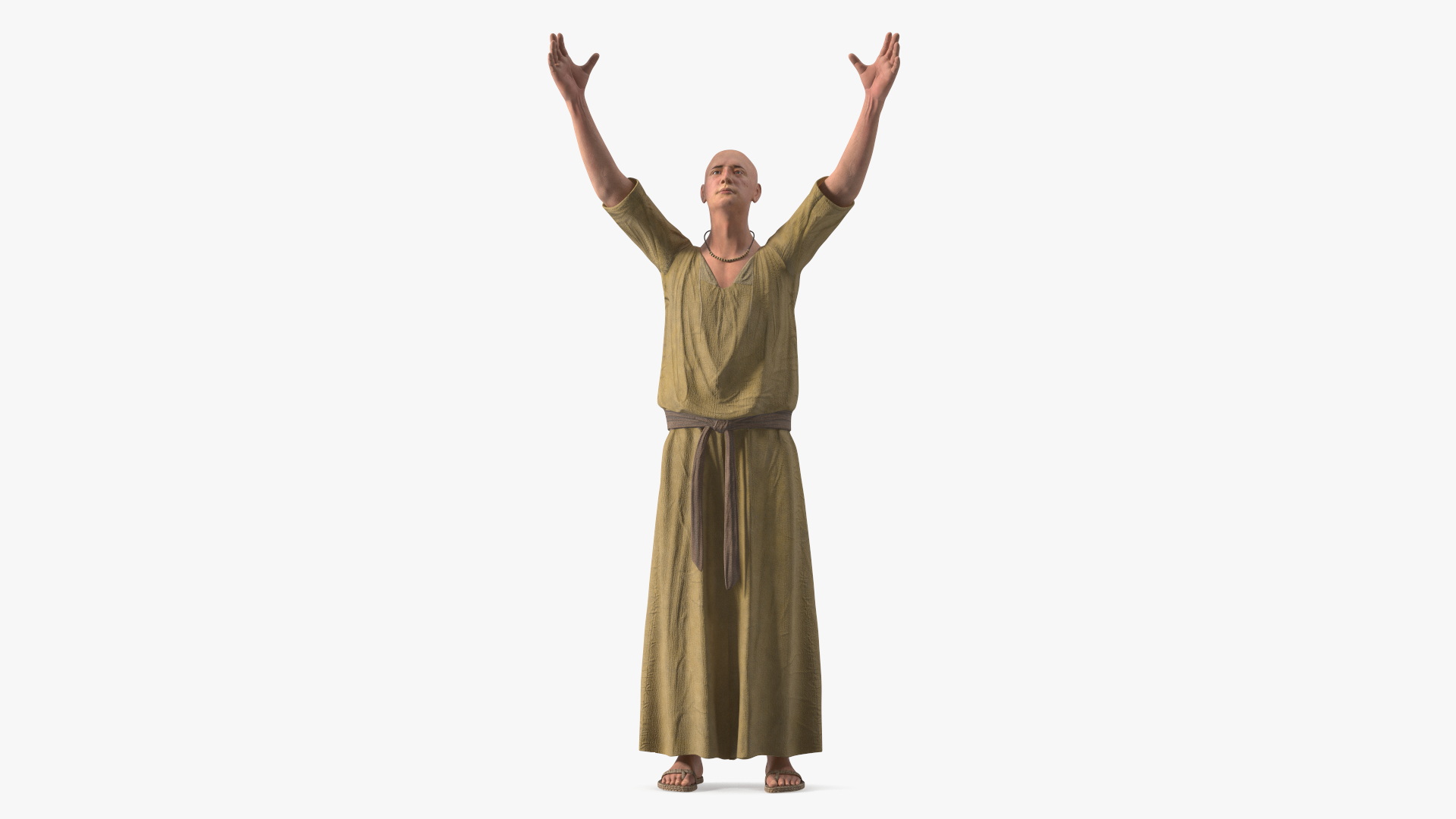 Ancient Priest Calling on the Gods 3D model