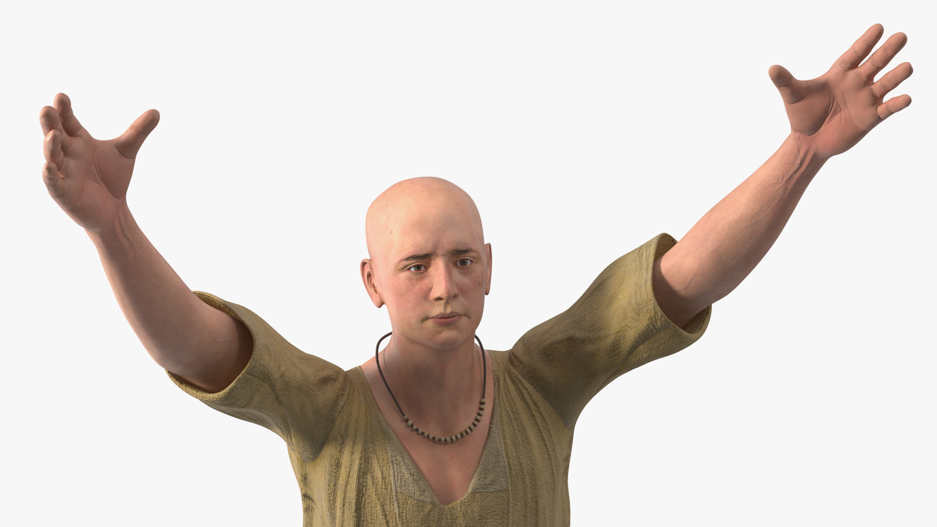 Ancient Priest Calling on the Gods 3D model