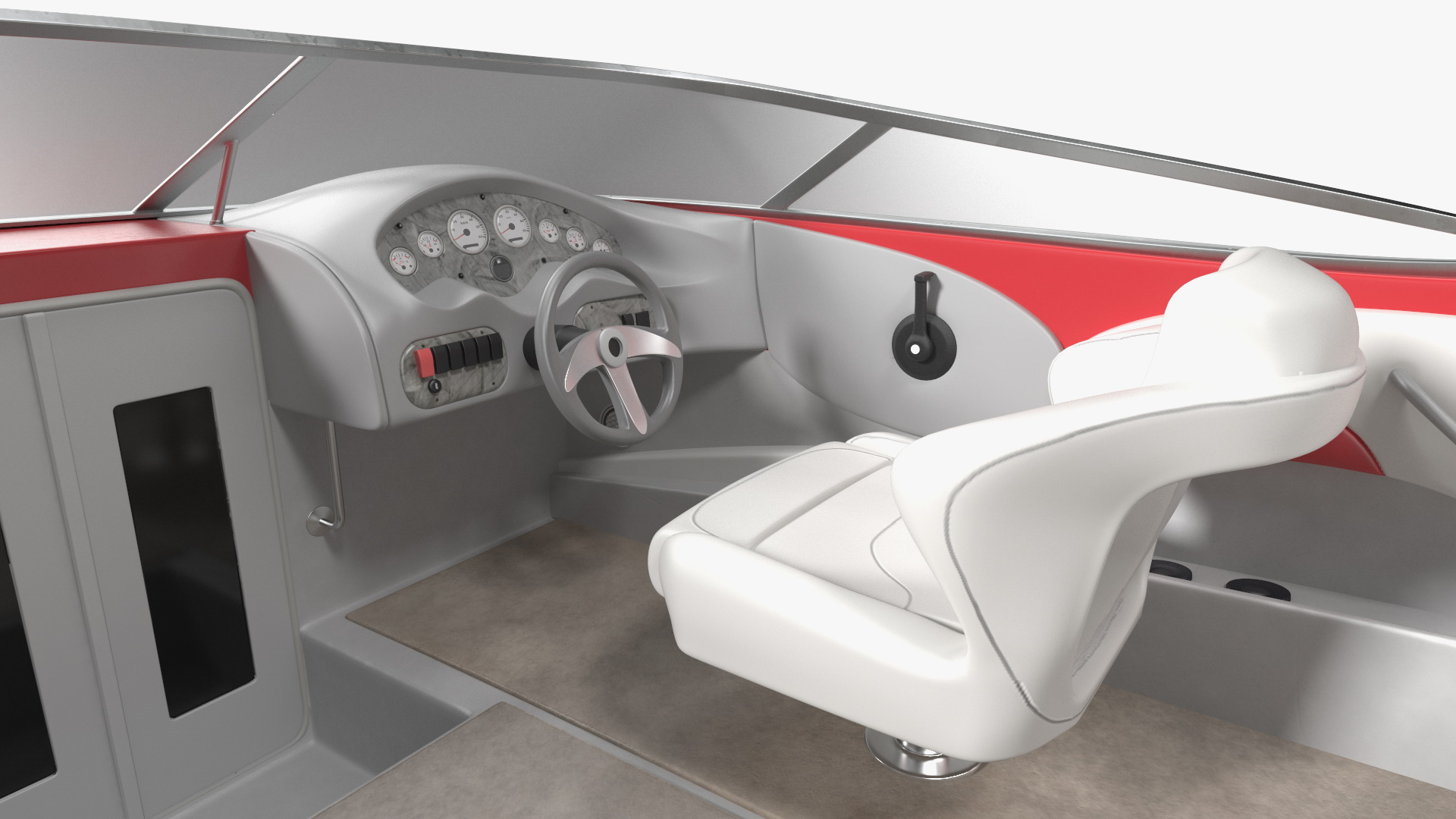 Stingray Boat Red 3D