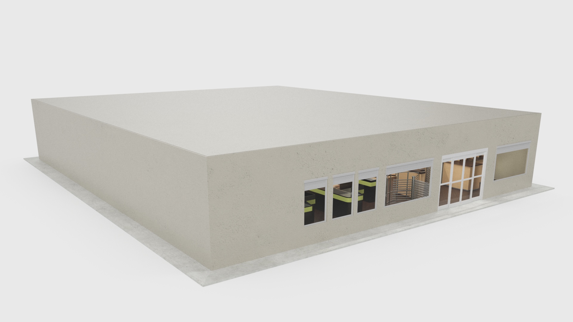 Grocery Store Interior Design 3D model