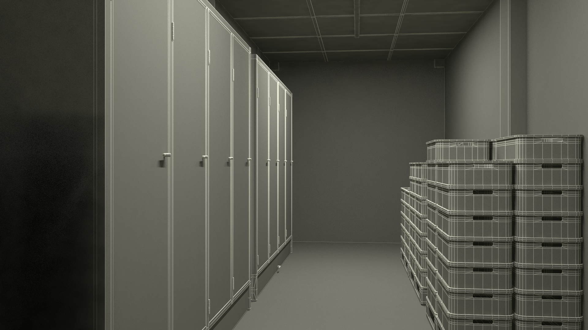 Grocery Store Interior Design 3D model
