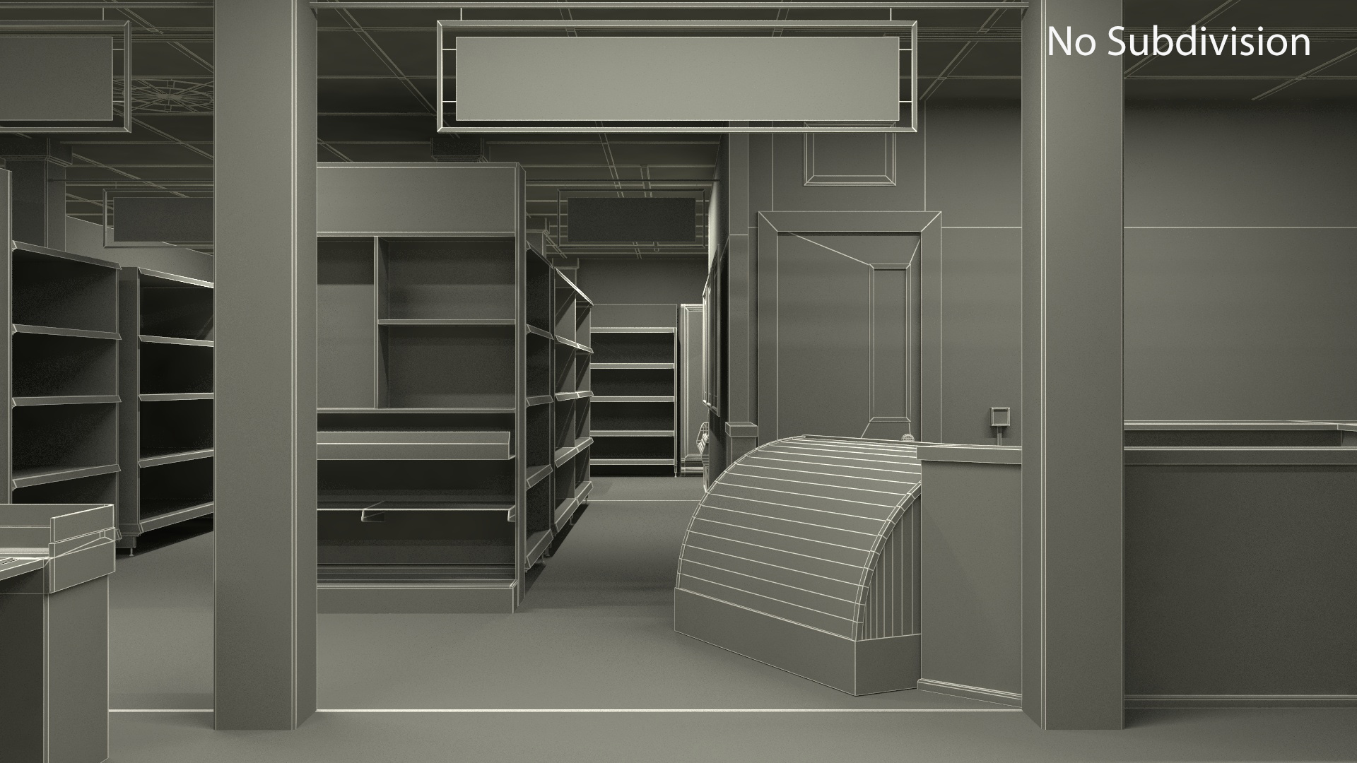 Grocery Store Interior Design 3D model