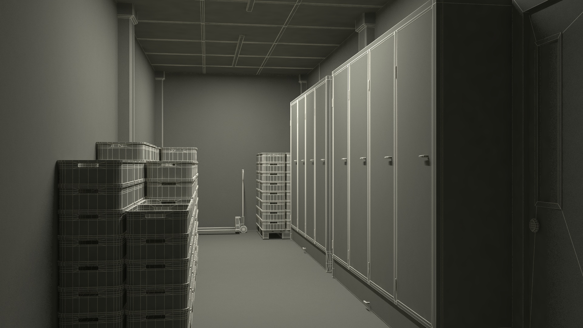 Grocery Store Interior Design 3D model
