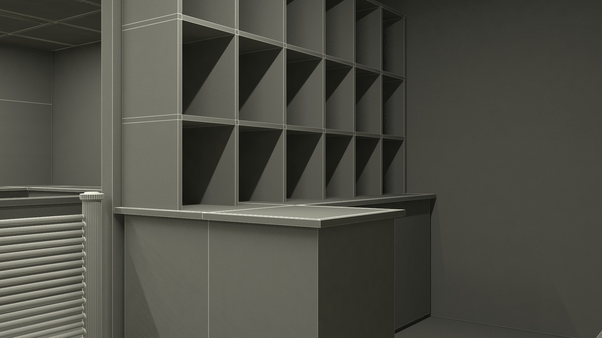 Grocery Store Interior Design 3D model