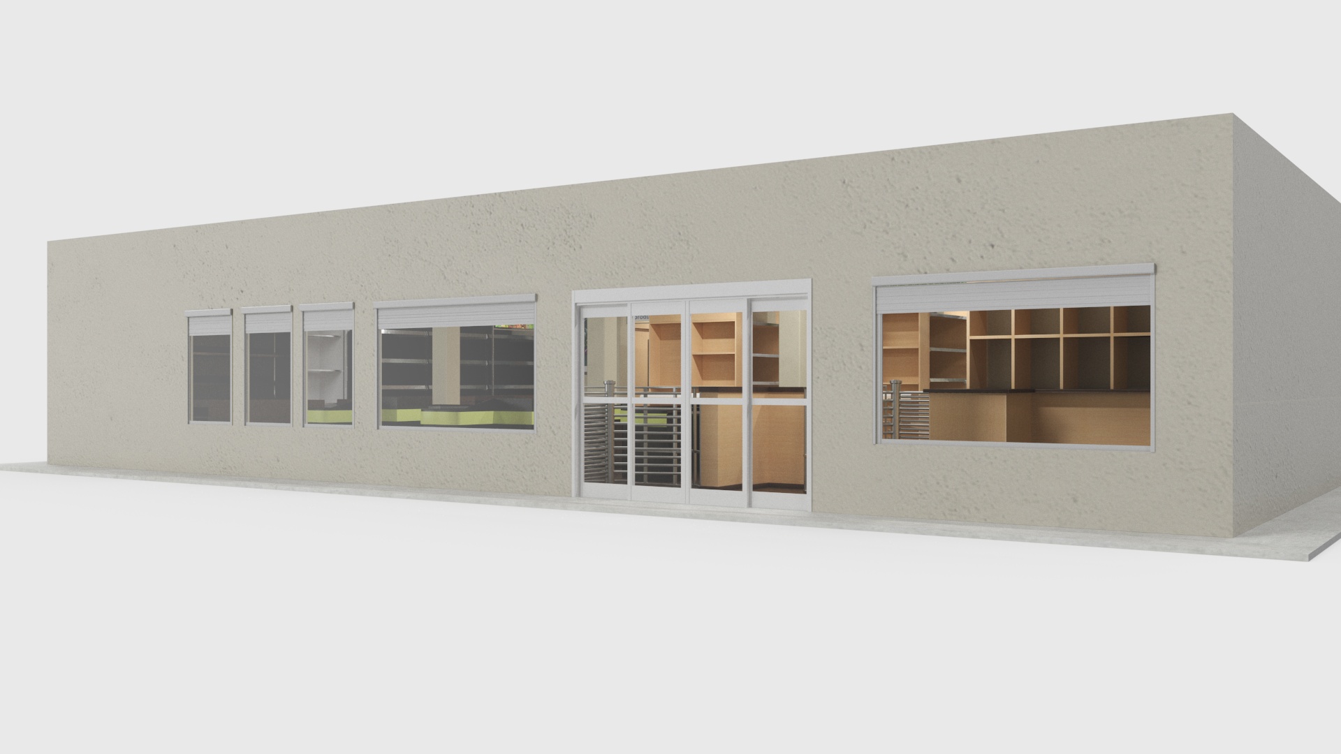 Grocery Store Interior Design 3D model