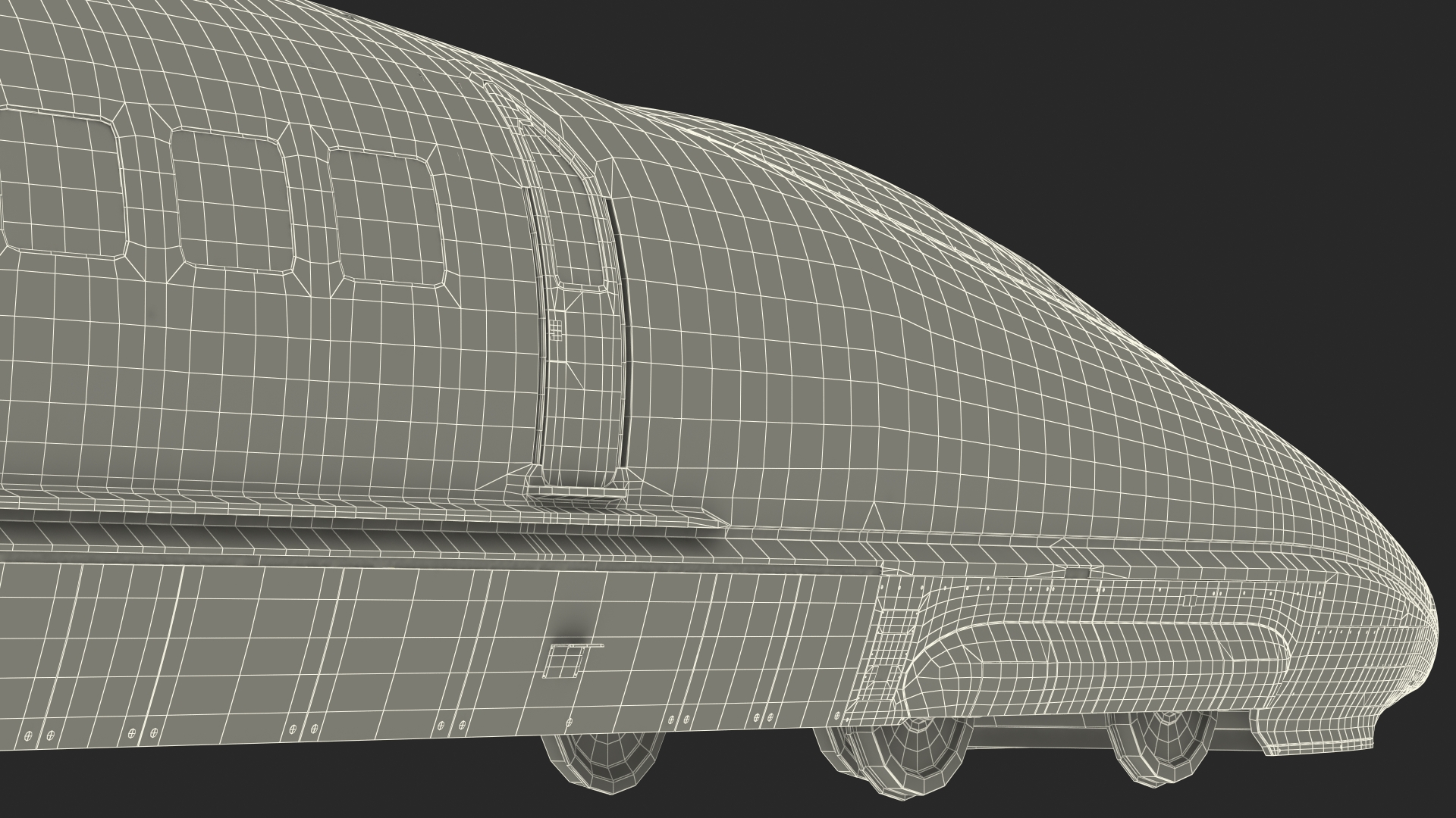 3D Very High Speed Train