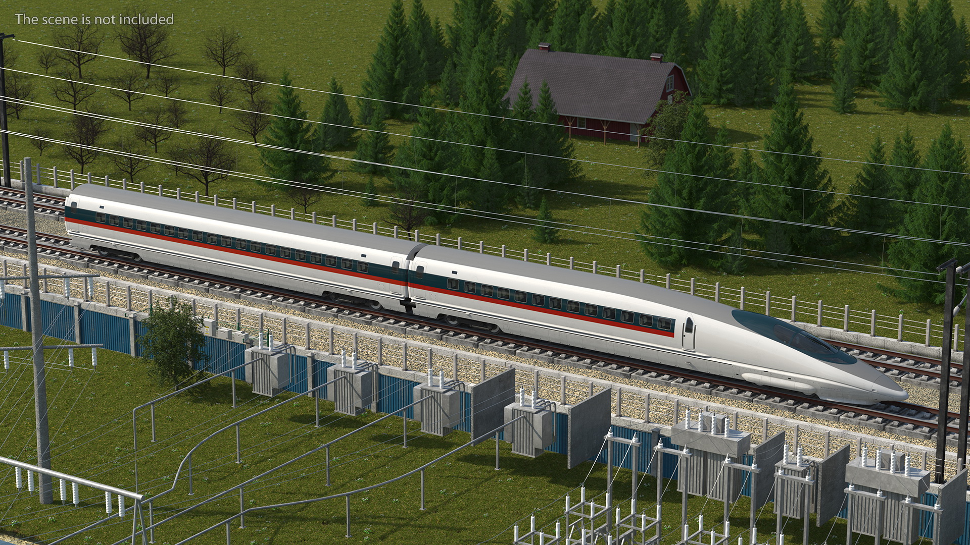 3D Very High Speed Train