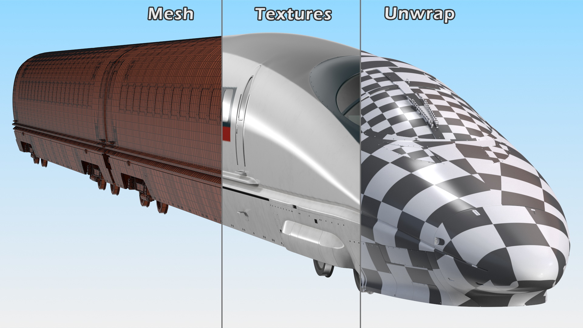3D Very High Speed Train