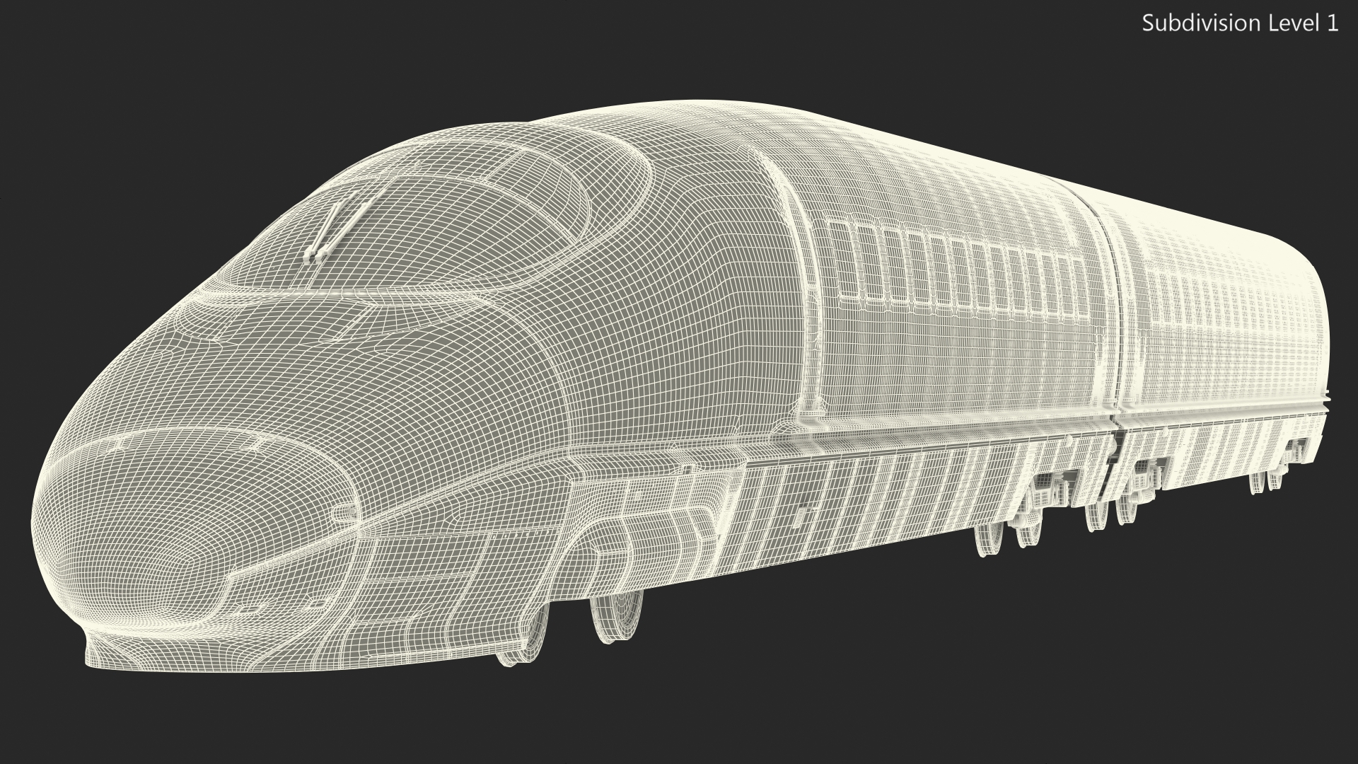 3D Very High Speed Train