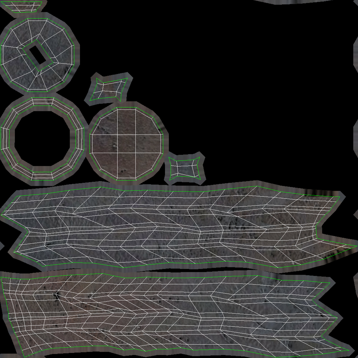 Spiral Shank Nails Old 3D