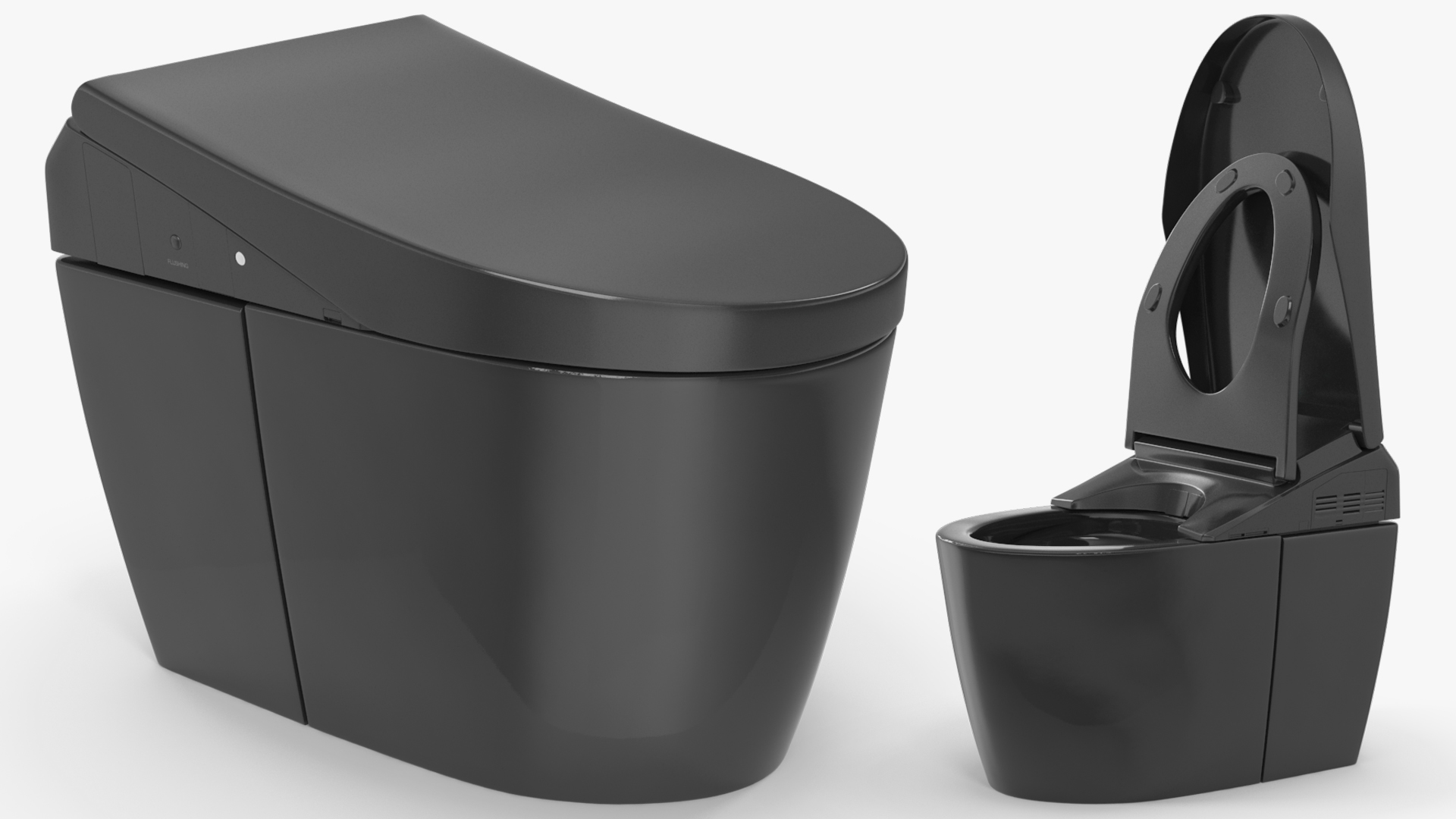 Smart Bidet Toilet Black - view 3