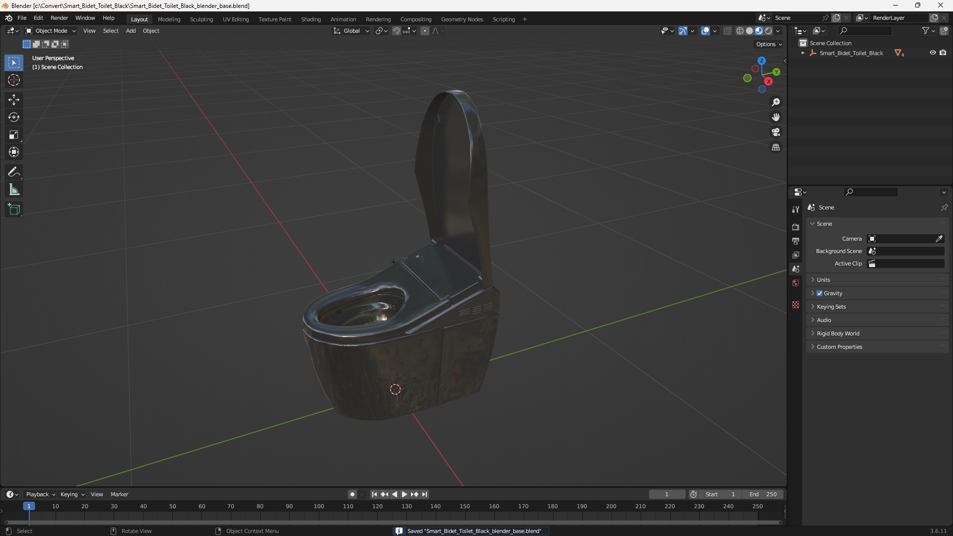 Smart Bidet Toilet Black - view 10
