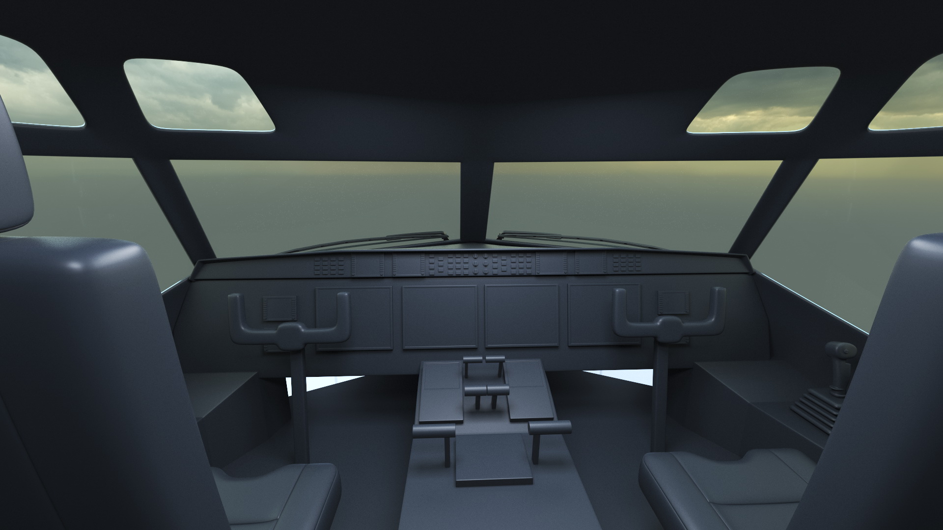 3D Navy Aircraft Blue model
