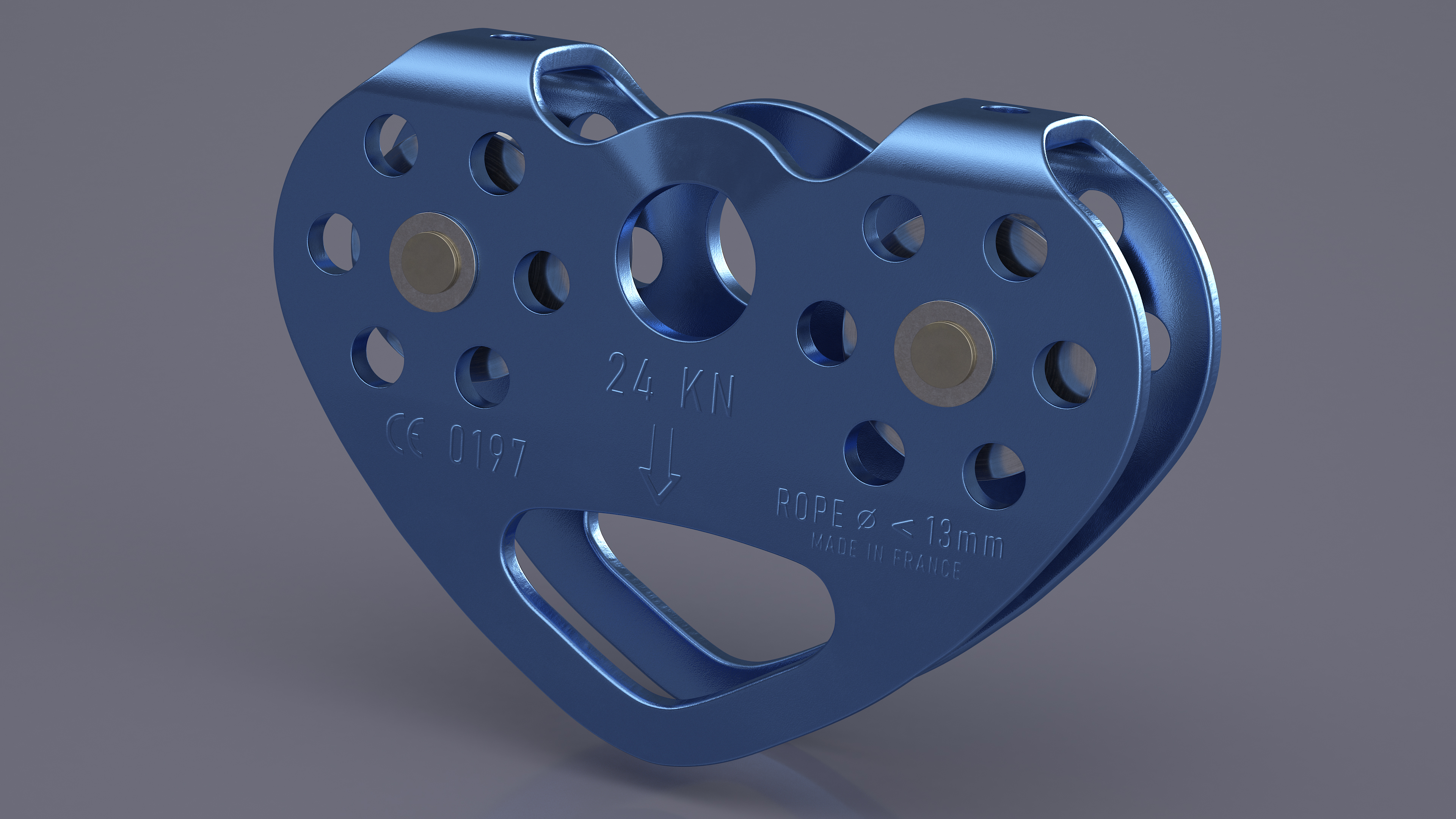 Twin Pulley Trolley Blue 3D model
