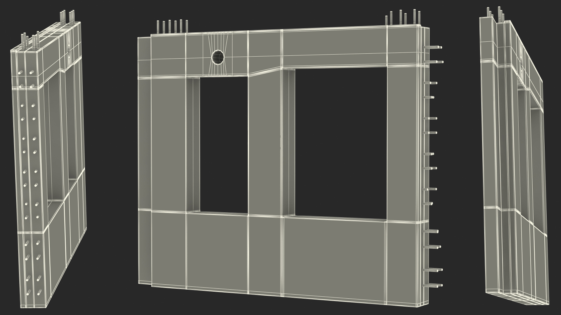 3D Precast Wall Panel model