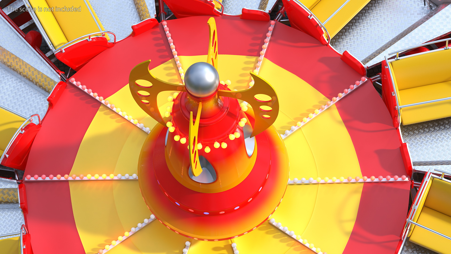 3D Flat Ride Theme Park Attraction