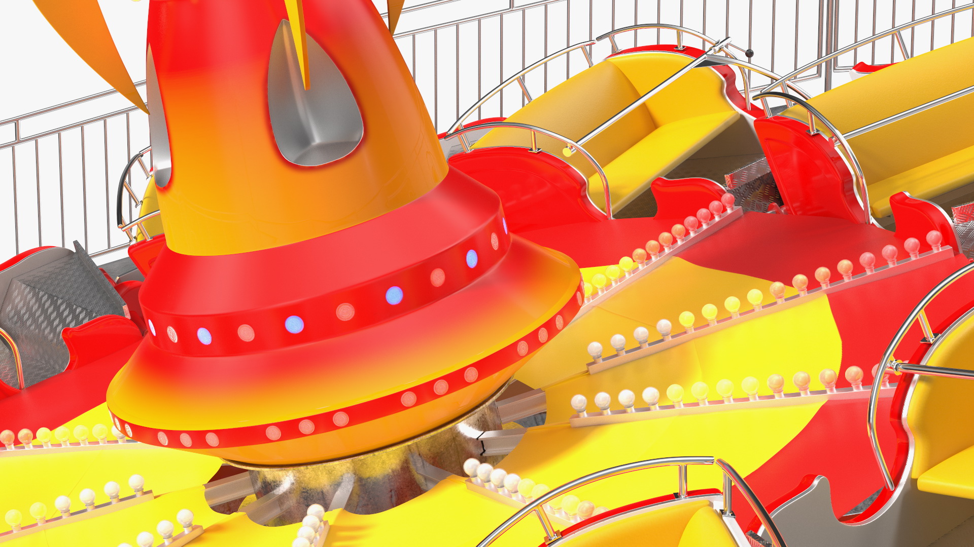 3D Flat Ride Theme Park Attraction