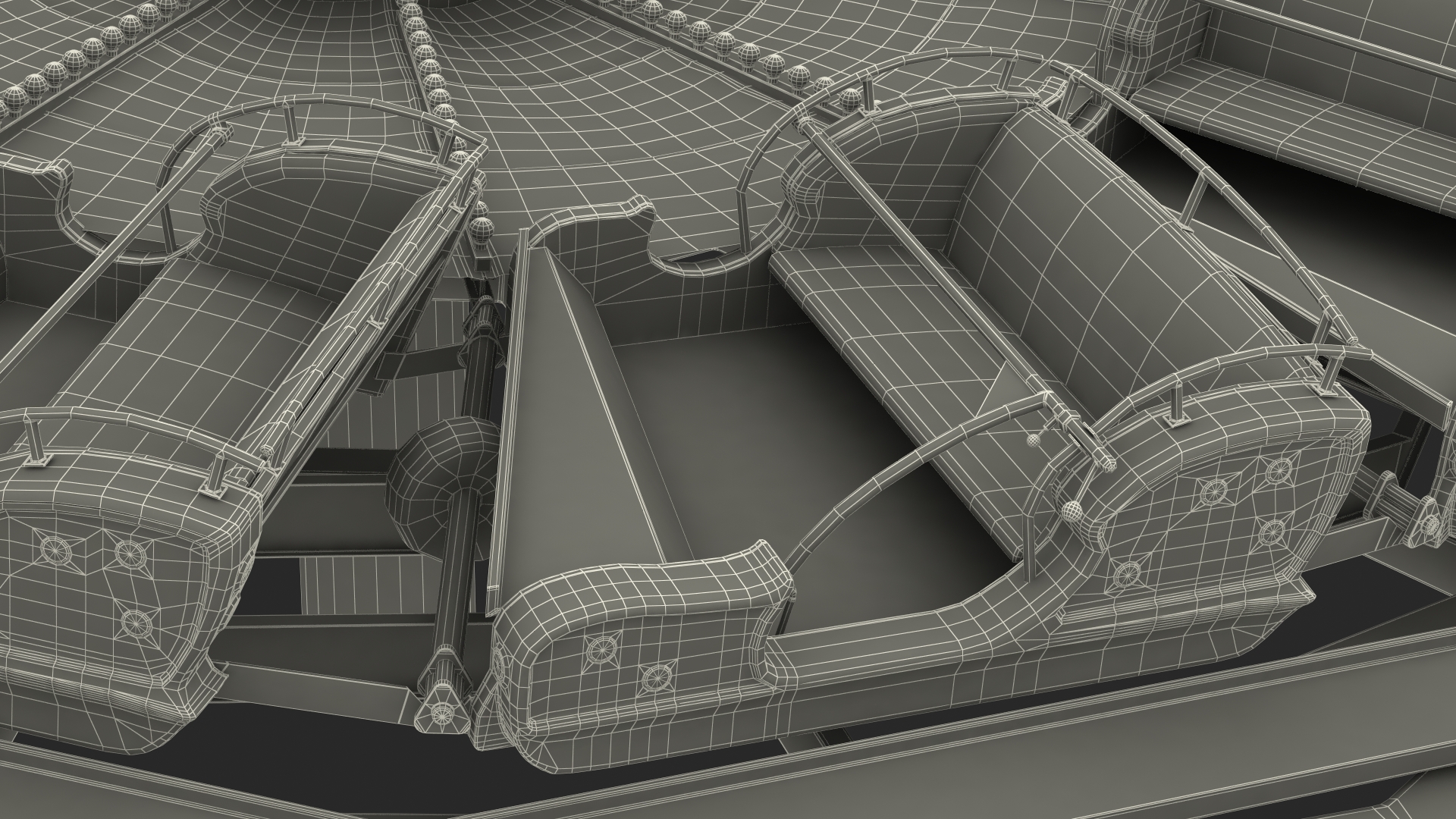 3D Flat Ride Theme Park Attraction