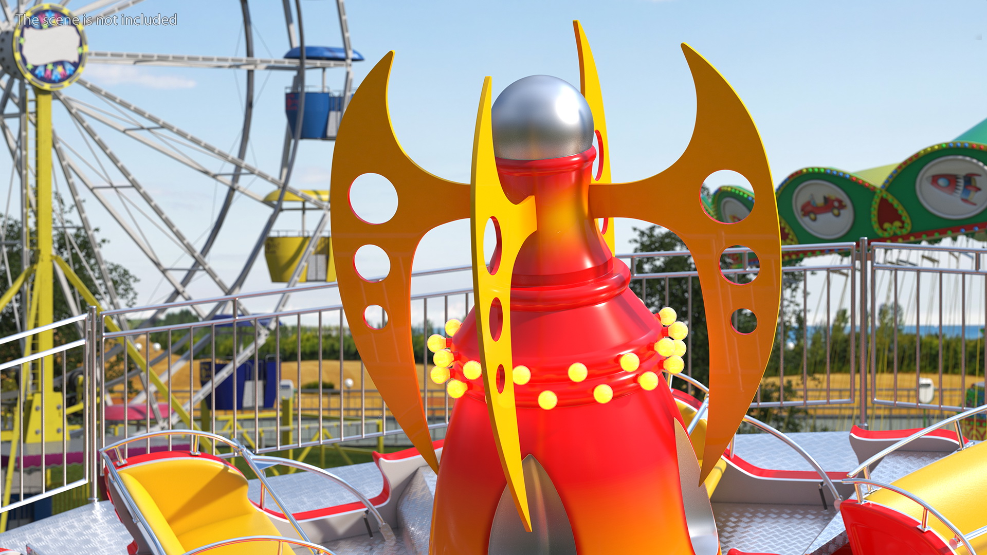 3D Flat Ride Theme Park Attraction