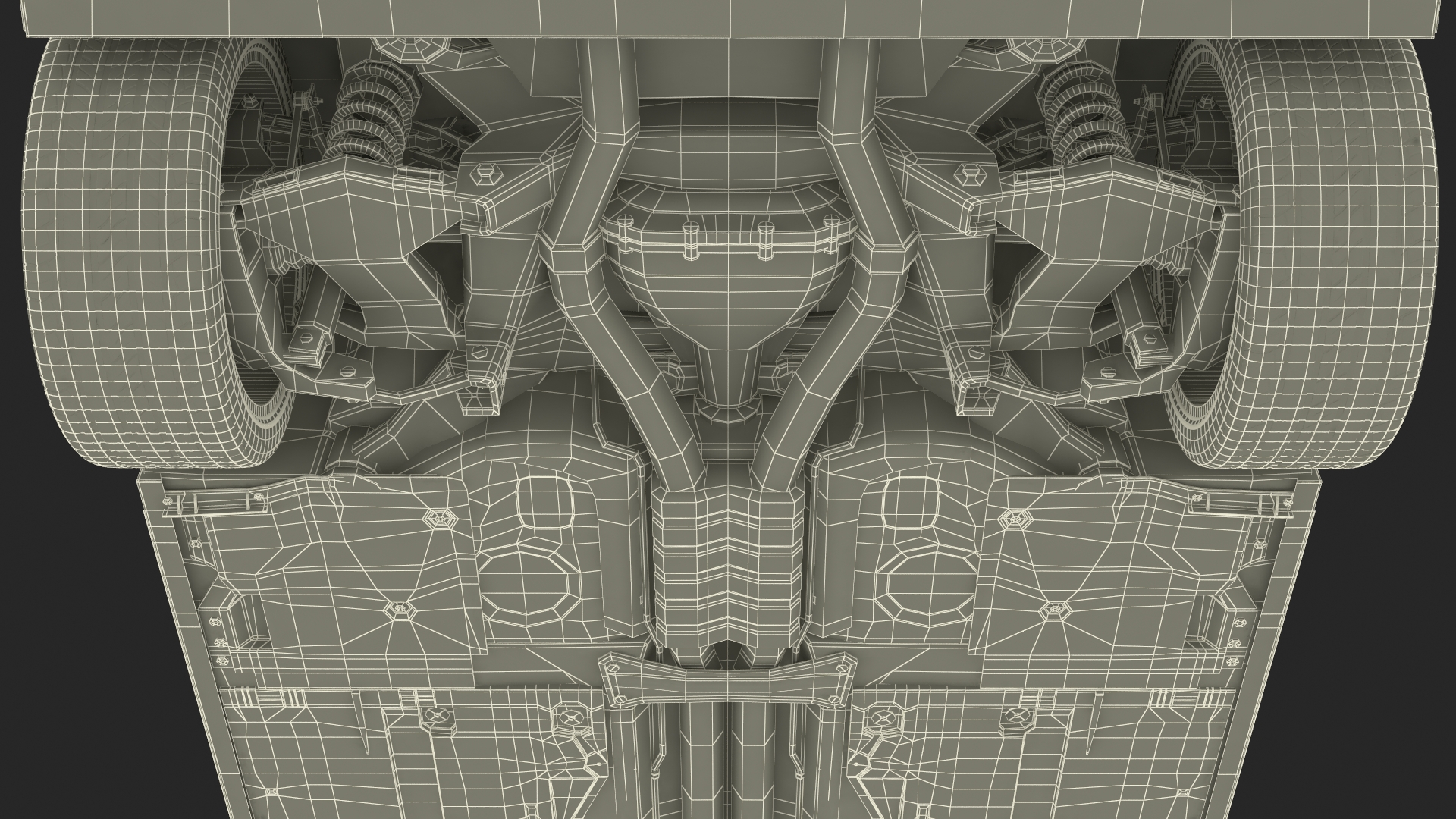 3D Redesigned Sedan Gray
