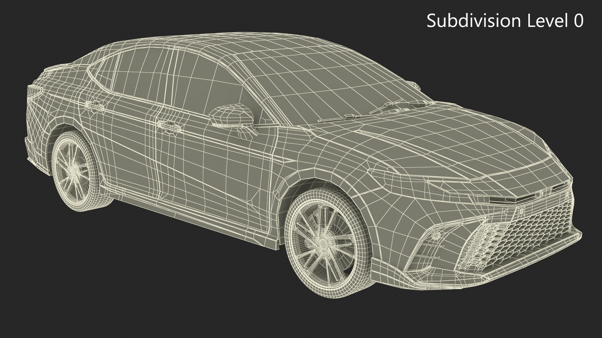 3D Redesigned Sedan Gray