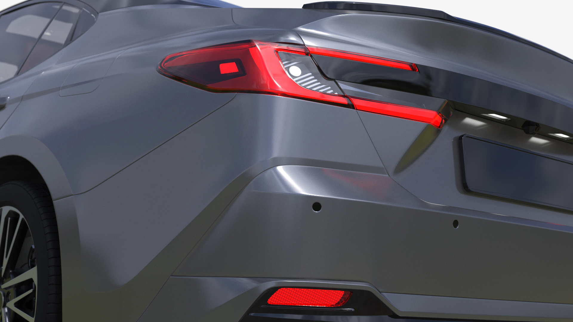 3D Redesigned Sedan Gray