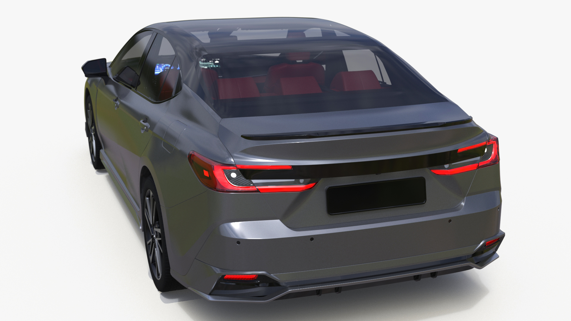 3D Redesigned Sedan Gray