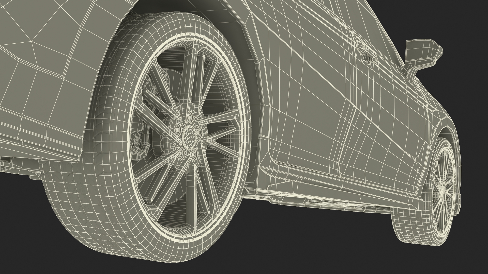3D Redesigned Sedan Gray