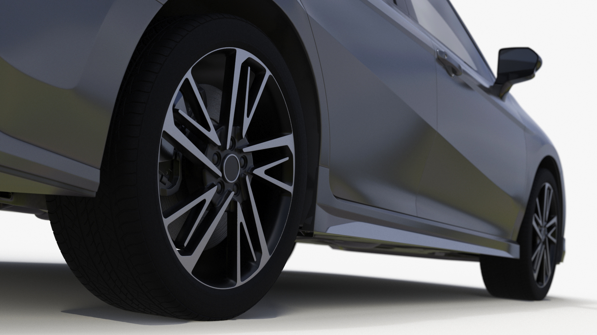 3D Redesigned Sedan Gray