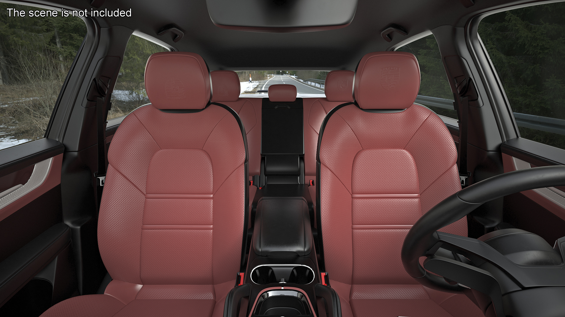Porsche Cayenne Turbo E-Hybrid SUV 2024 White Rigged 3D