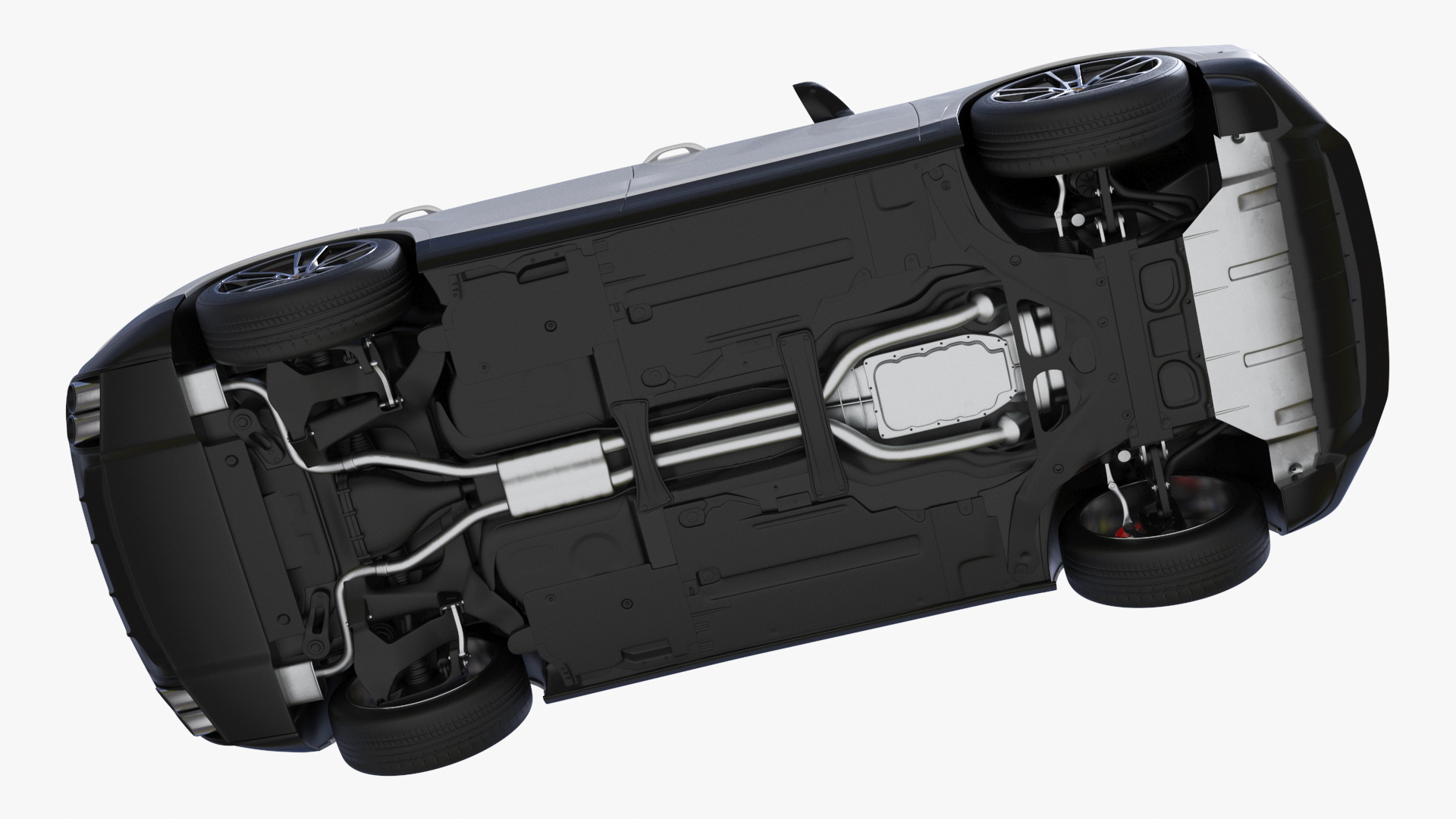 Porsche Cayenne Turbo E-Hybrid SUV 2024 White Rigged 3D