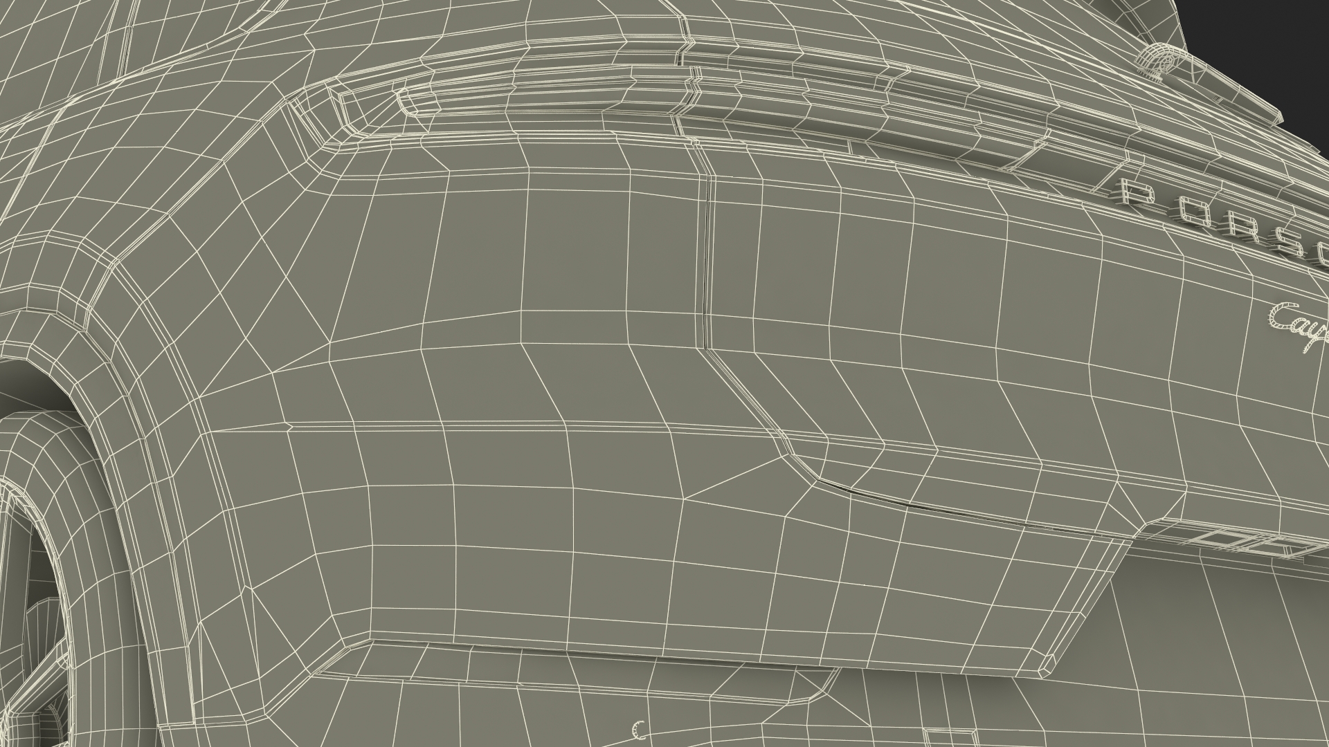 Porsche Cayenne Turbo E-Hybrid SUV 2024 White Rigged 3D