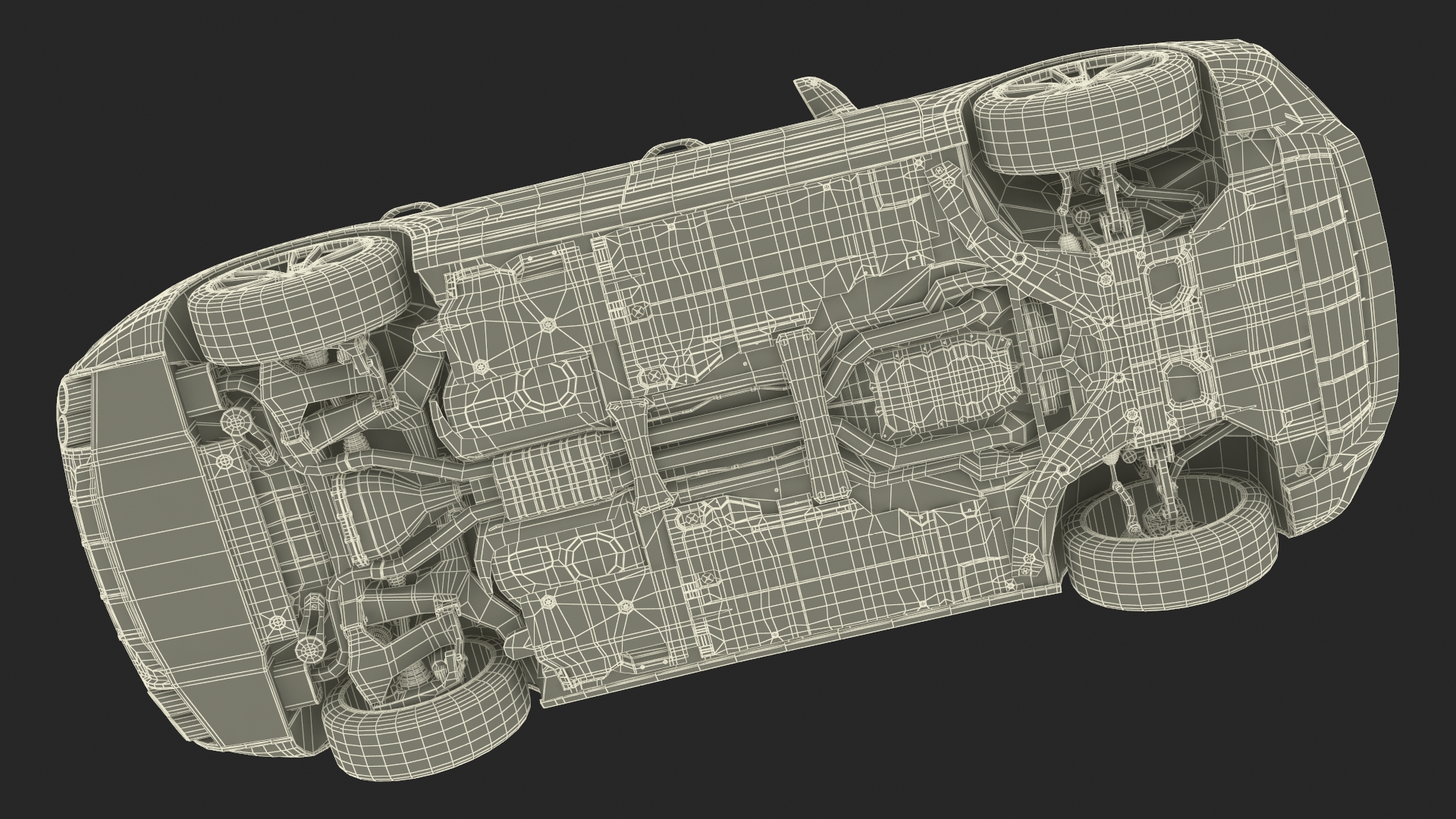 Porsche Cayenne Turbo E-Hybrid SUV 2024 White Rigged 3D