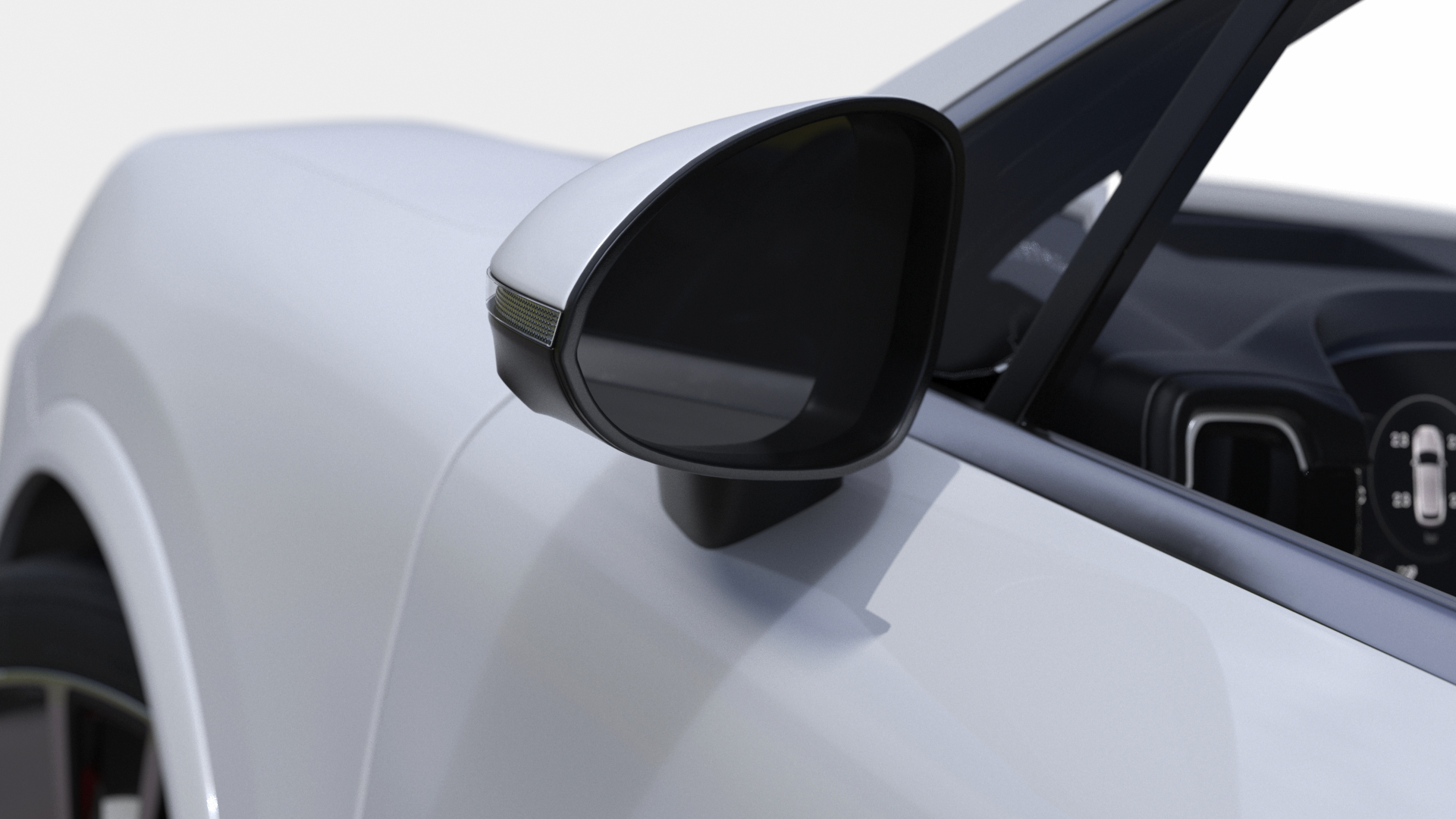 Porsche Cayenne Turbo E-Hybrid SUV 2024 White Rigged 3D