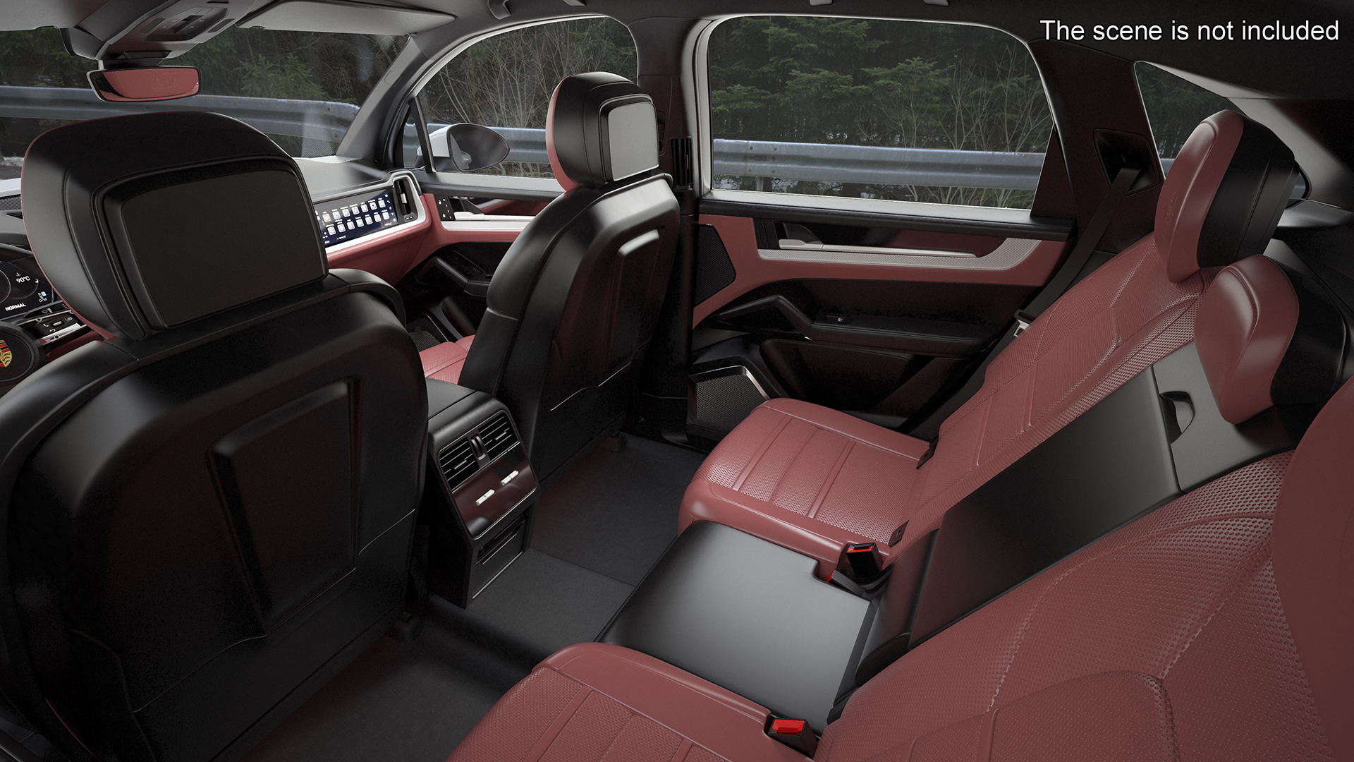 Porsche Cayenne Turbo E-Hybrid SUV 2024 White Rigged 3D