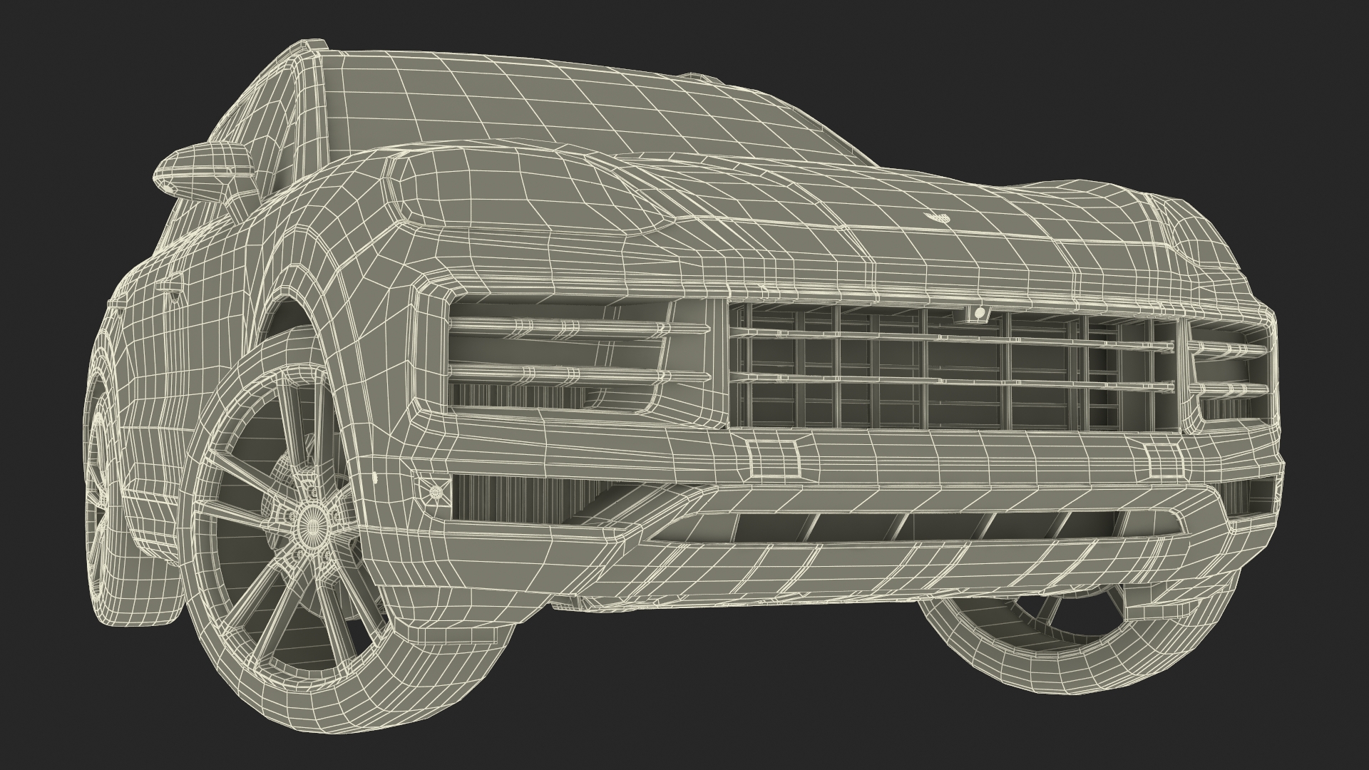 Porsche Cayenne Turbo E-Hybrid SUV 2024 White Rigged 3D