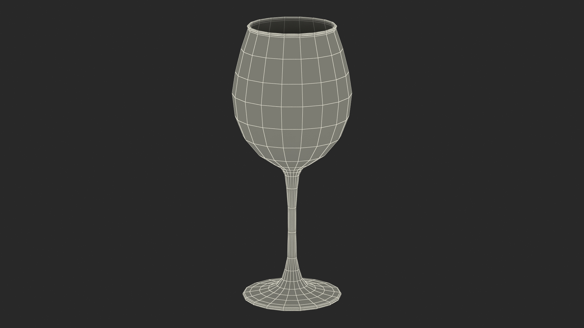 Bordeaux Wine Glass 3D model