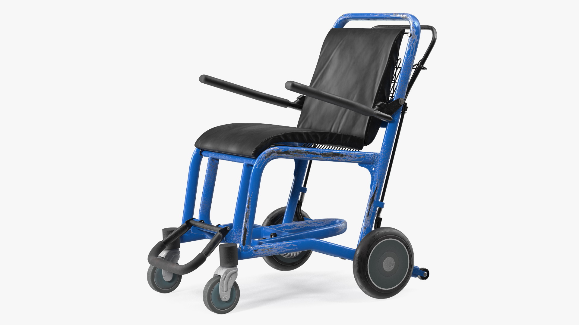 Airport Wheelchair Blue Old 3D