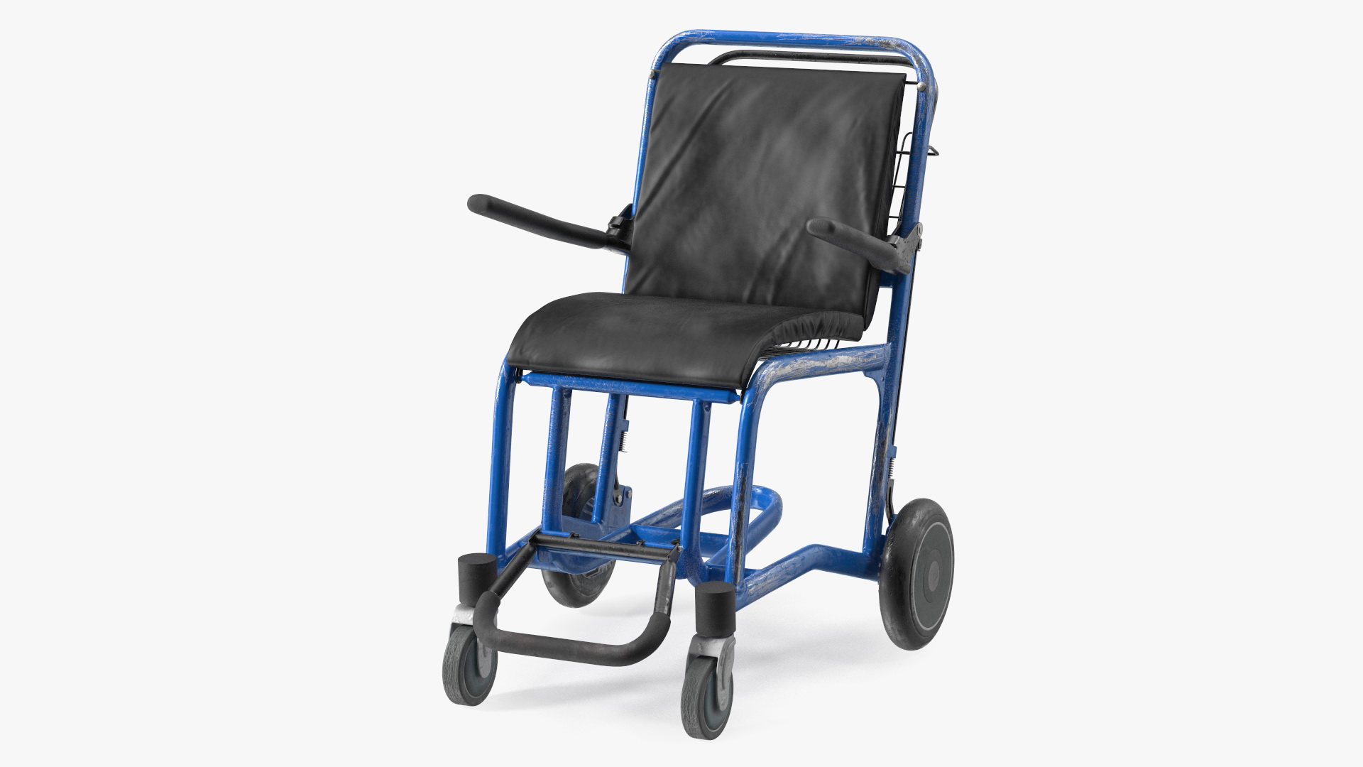 Airport Wheelchair Blue Old 3D
