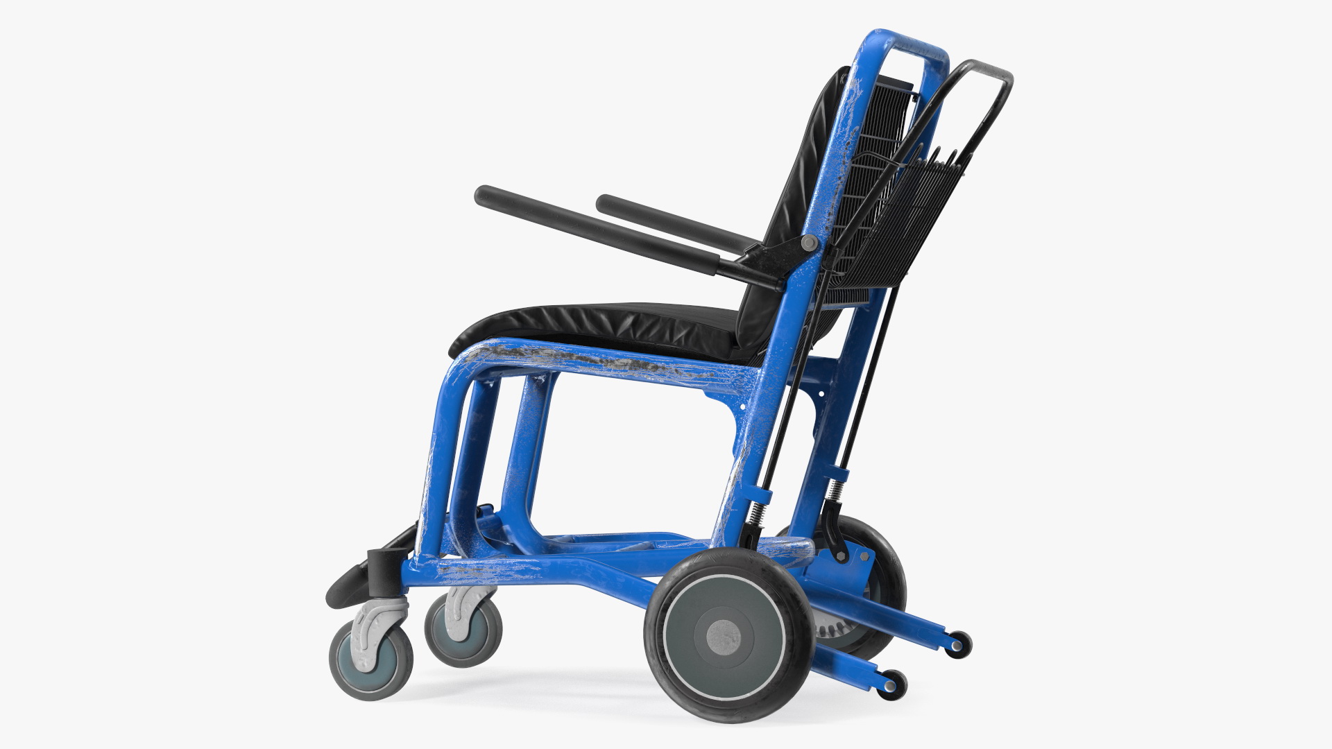 Airport Wheelchair Blue Old 3D