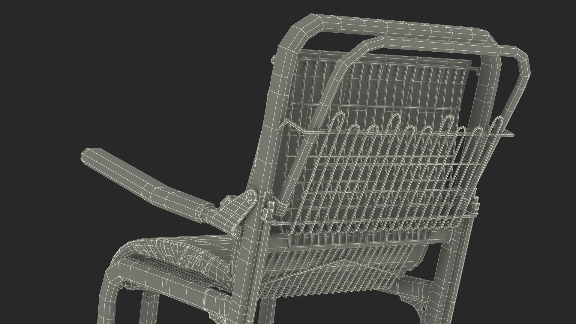 Airport Wheelchair Blue Old 3D