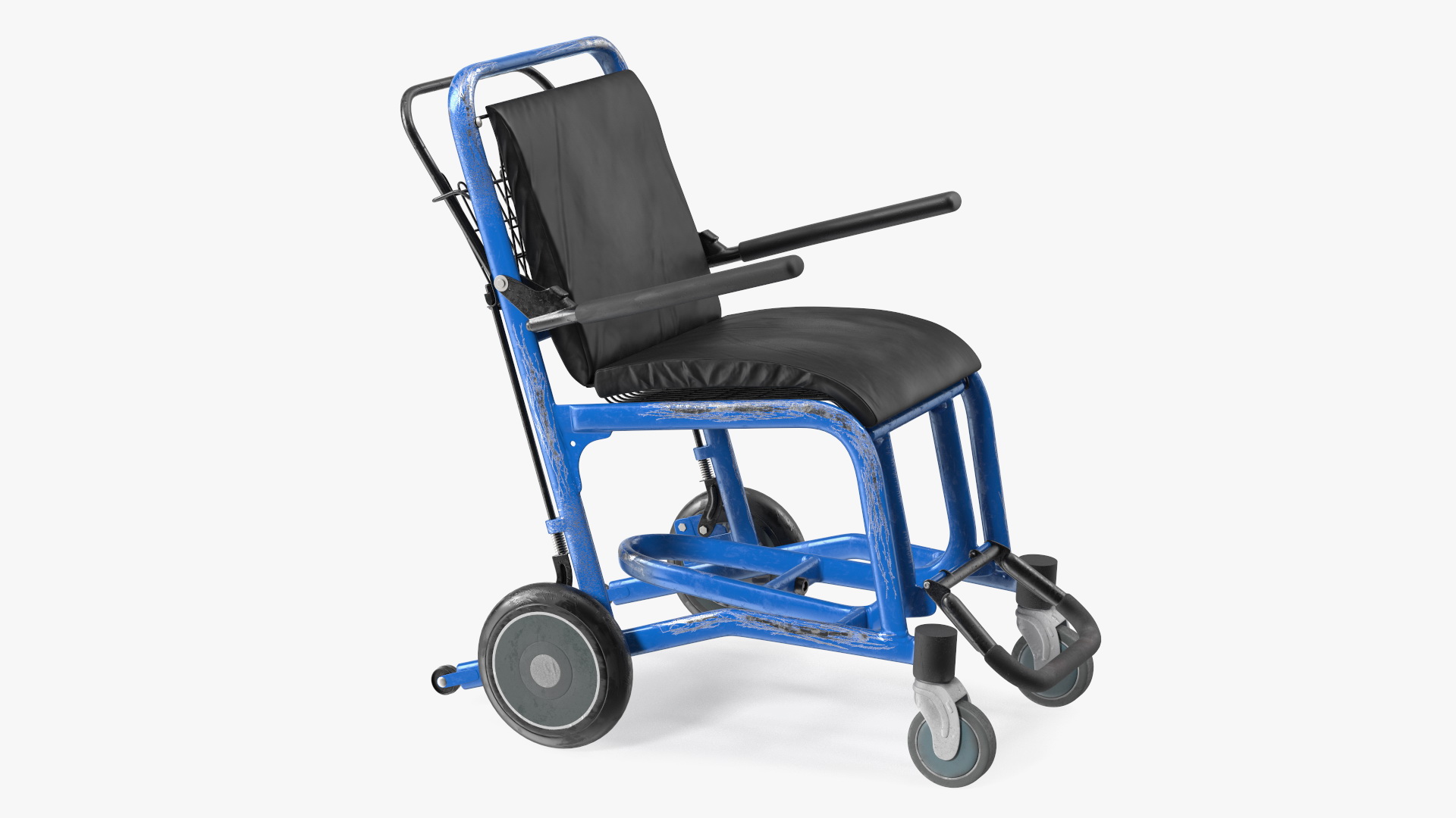 Airport Wheelchair Blue Old 3D