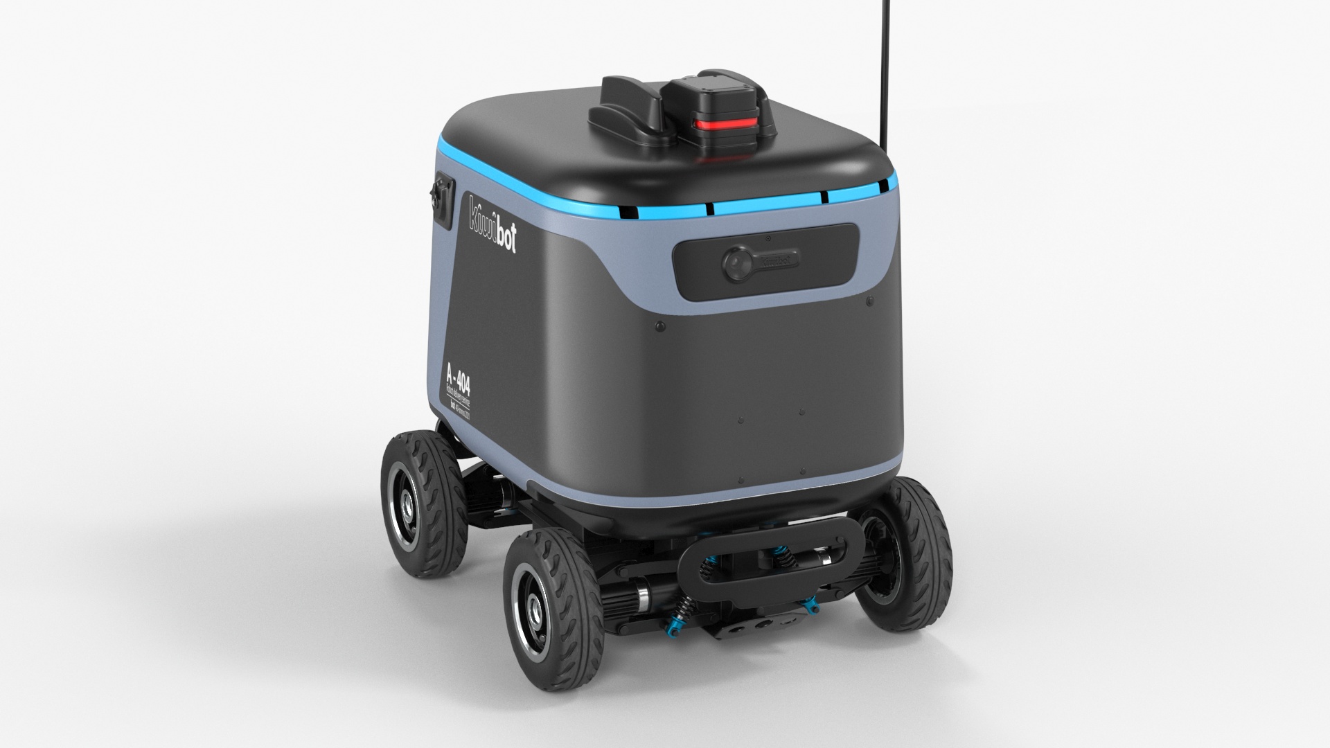 3D Delivery Robot Kiwibot Black model