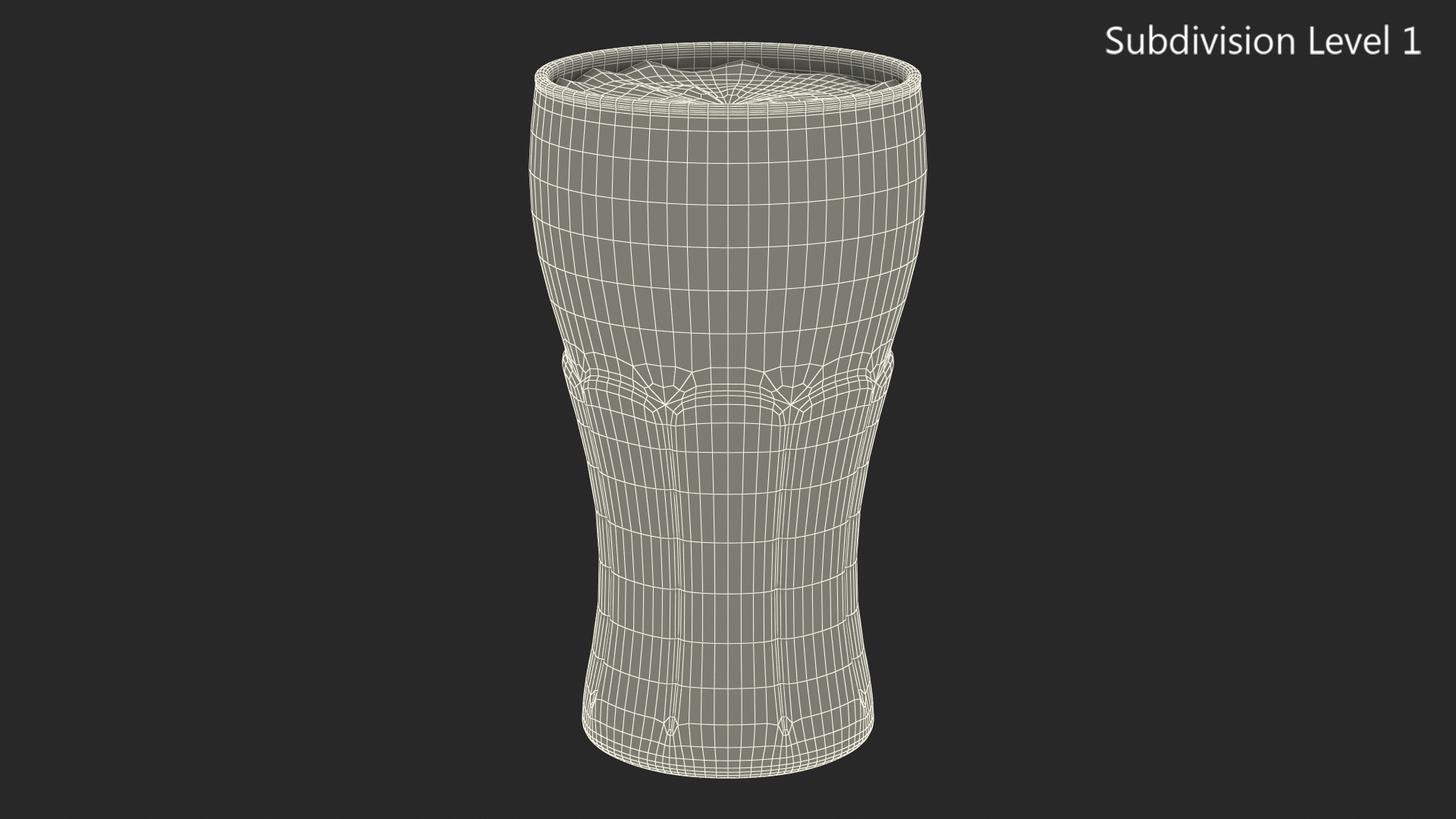 3D Glass of Coca Cola with Ice Cubes model