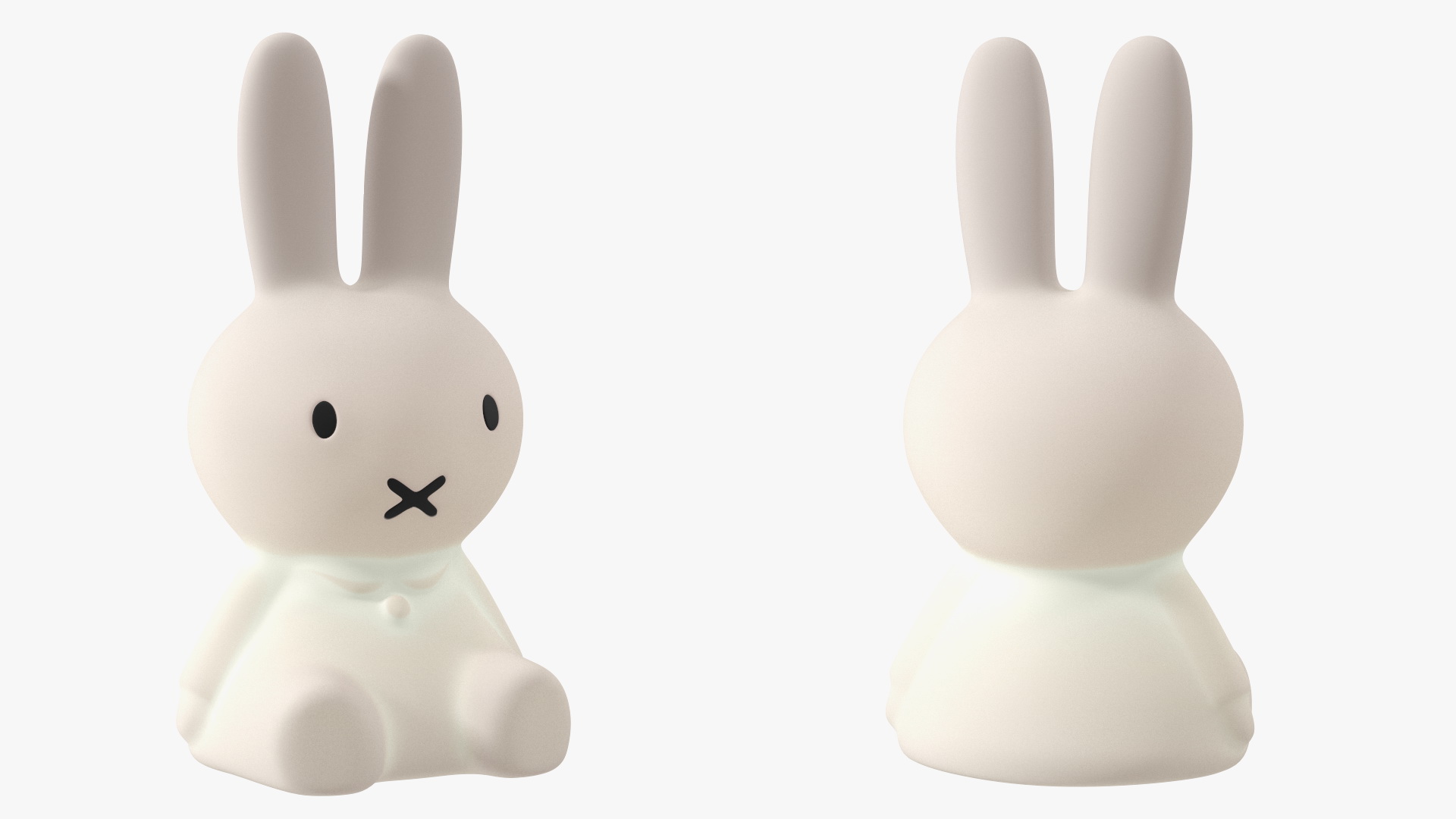 Turned On Miffy Star Rabbit Lamp 3D