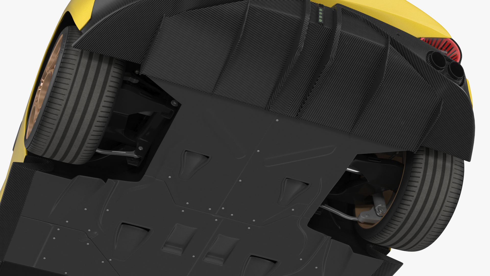 Luxury Sports Coupe Concept Yellow 3D model