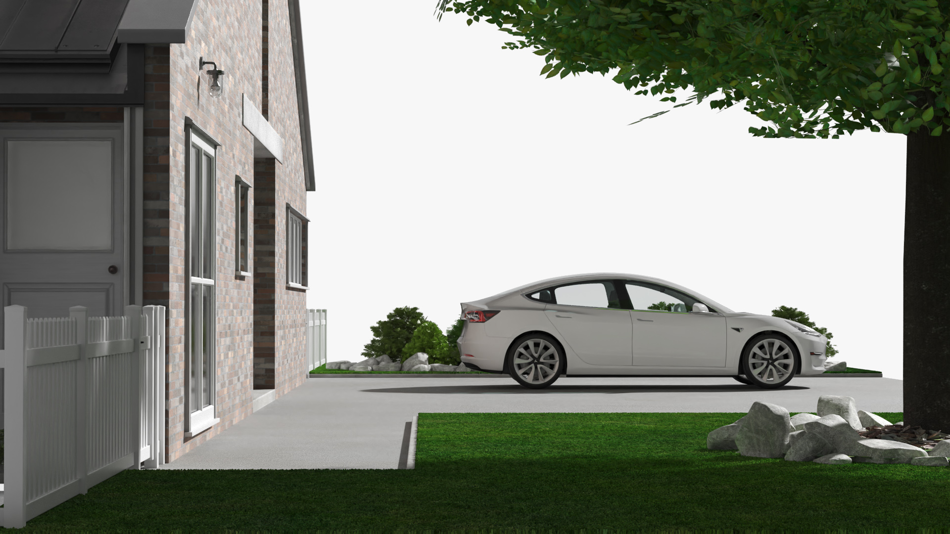 Scene House with Garden Pool and Tesla Exterior Fur - view 8
