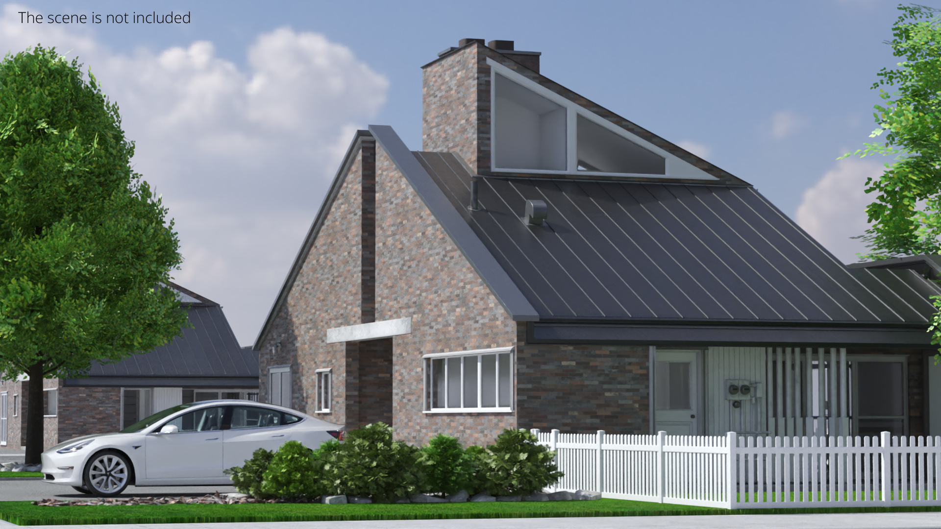 Scene House with Garden Pool and Tesla Exterior Fur - view 2